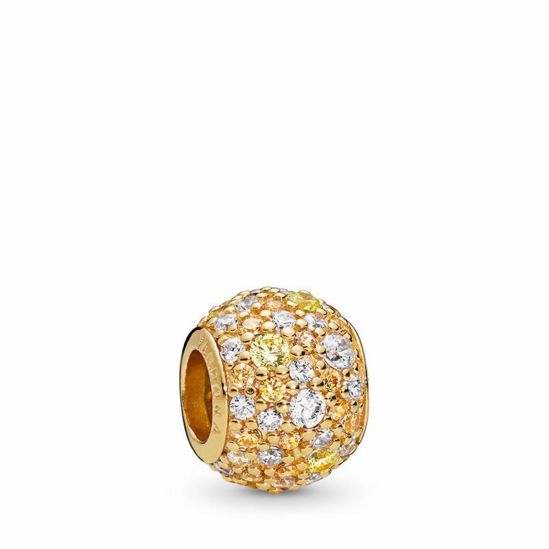 Talismane Pandora Shine™ Golden Mix Pavé Aur/Galbeni (WCe6k7yJ)